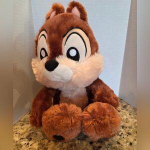 Disney Parks Chip and Dale Big Feet CHIP 10” Plush Stuffed Toy Animal Chipmuck